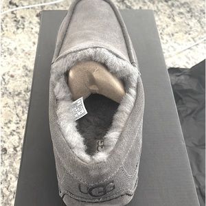 Ugg men’s slippers size 11.  Run small.